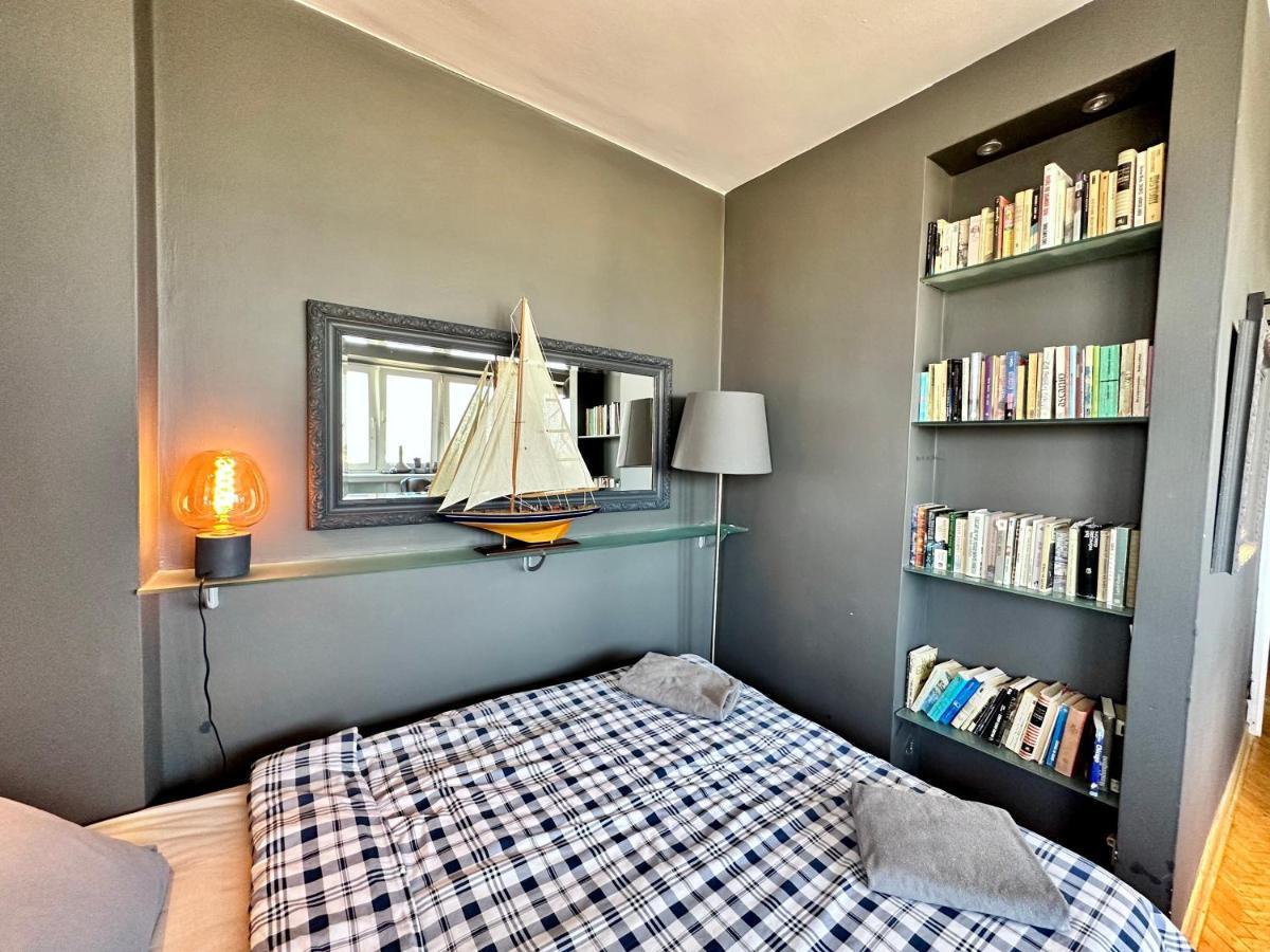 Super Apartament Grey Centrum 2X Metro Fast Wifi 300 Mbs Netflix Appletv Smarttv Spotify Panorama Miasta Warschau Exterior foto
