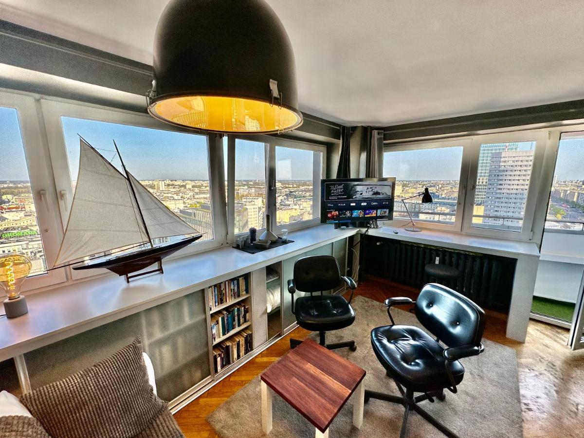 Super Apartament Grey Centrum 2X Metro Fast Wifi 300 Mbs Netflix Appletv Smarttv Spotify Panorama Miasta Warschau Exterior foto