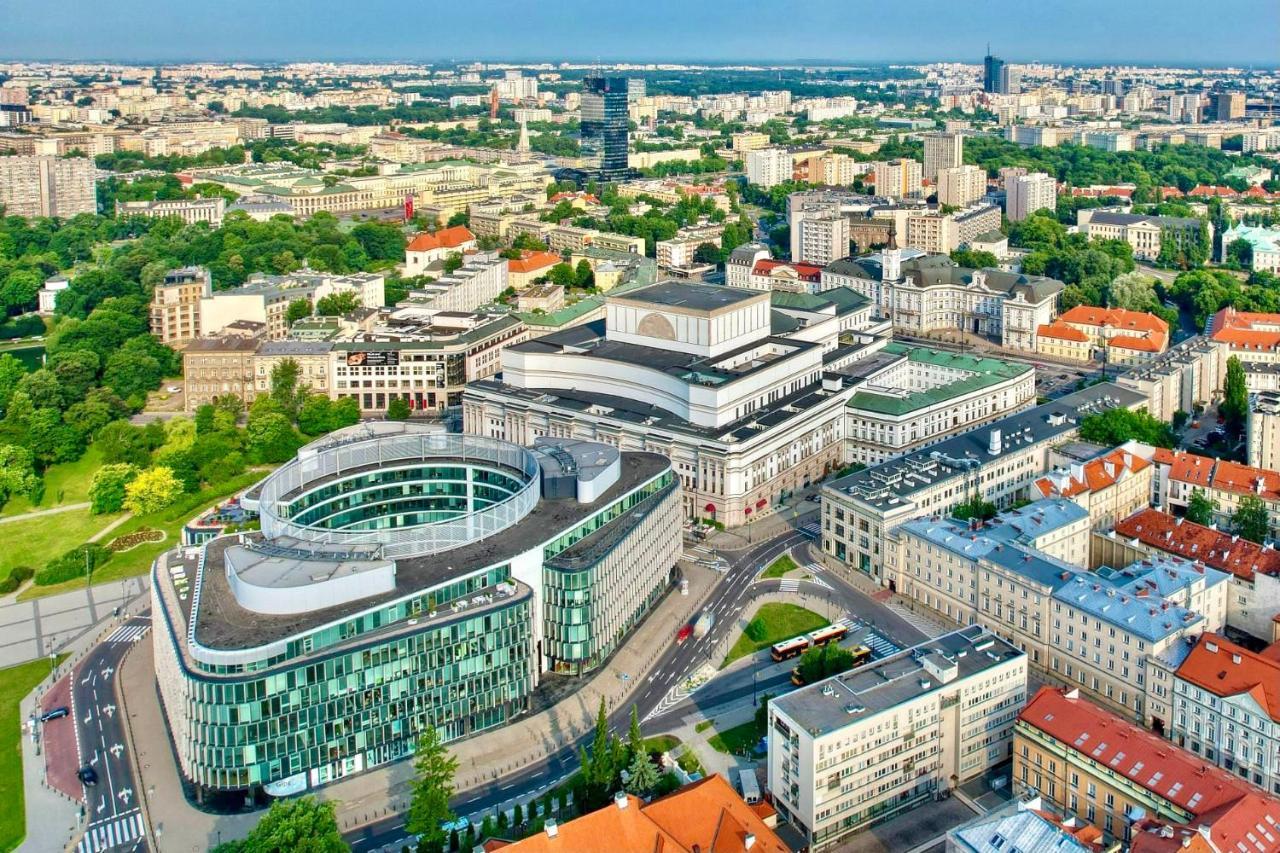 Super Apartament Grey Centrum 2X Metro Fast Wifi 300 Mbs Netflix Appletv Smarttv Spotify Panorama Miasta Warschau Exterior foto
