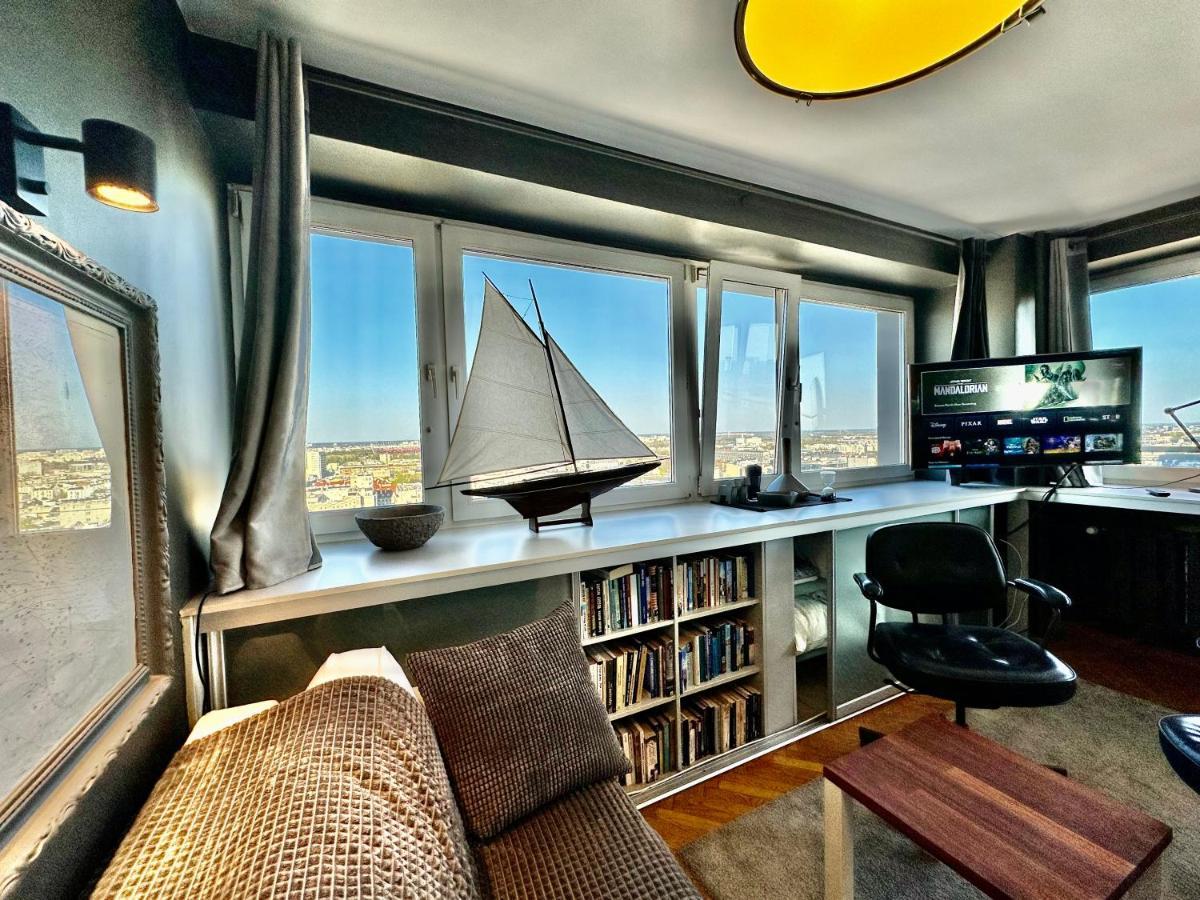 Super Apartament Grey Centrum 2X Metro Fast Wifi 300 Mbs Netflix Appletv Smarttv Spotify Panorama Miasta Warschau Exterior foto