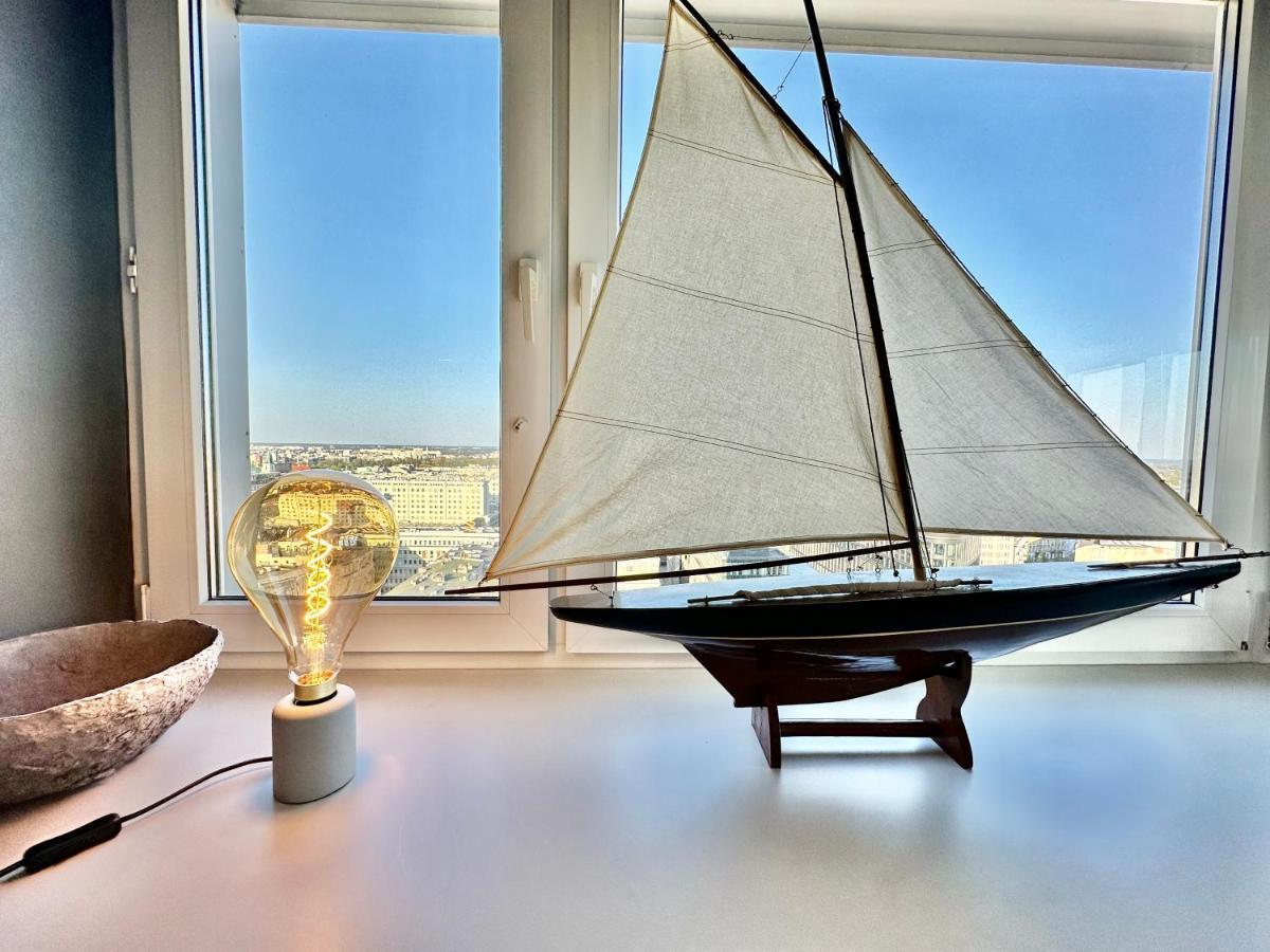 Super Apartament Grey Centrum 2X Metro Fast Wifi 300 Mbs Netflix Appletv Smarttv Spotify Panorama Miasta Warschau Exterior foto