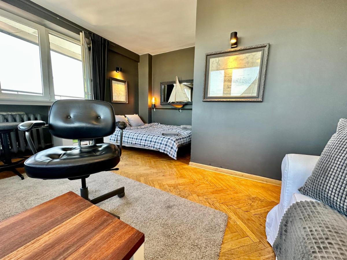 Super Apartament Grey Centrum 2X Metro Fast Wifi 300 Mbs Netflix Appletv Smarttv Spotify Panorama Miasta Warschau Exterior foto